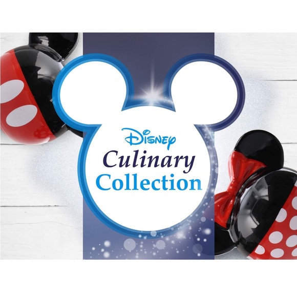 Disney Minnie and Mickey Mouse Salt and Pepper Shakers Ceramic Set Red Black - Picture 12 of 13